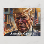 Amerikaans bloedbad Donald Trump Briefkaart (Voorkant)