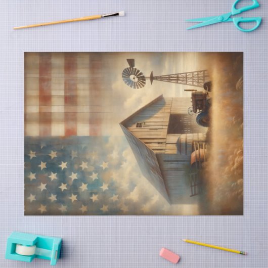 amerikaans Boerderij tissue papier (Craft)