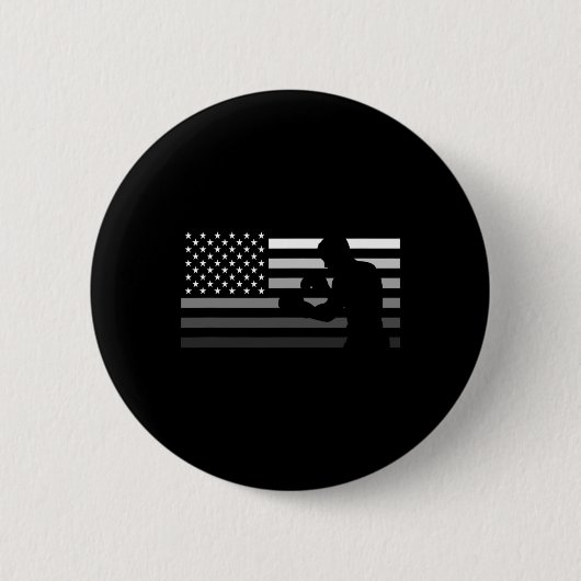 Amerikaans boksen T-shirt  Ronde Button 5,7 Cm (Voorkant)