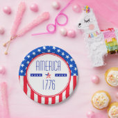Amerikaans Bord 1776 patriottisch papier (Feest)