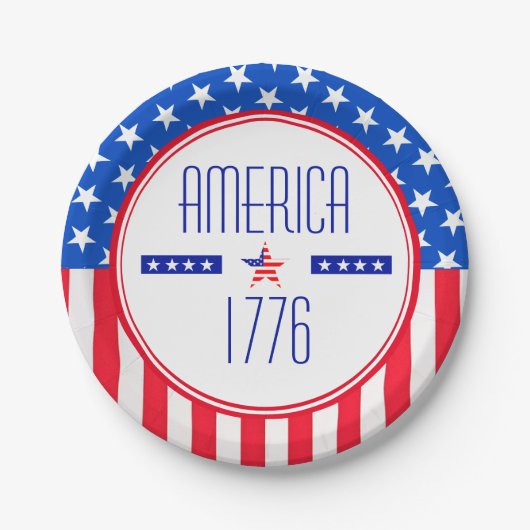Amerikaans Bord 1776 patriottisch papier (Voorkant)