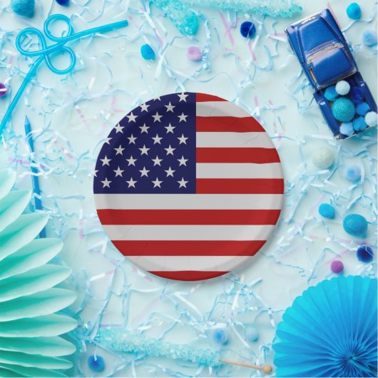 Amerikaans Bord voor vlaggenpapier (Feest)