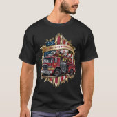 Amerikaans brandweerembleem t-shirt (Voorkant)
