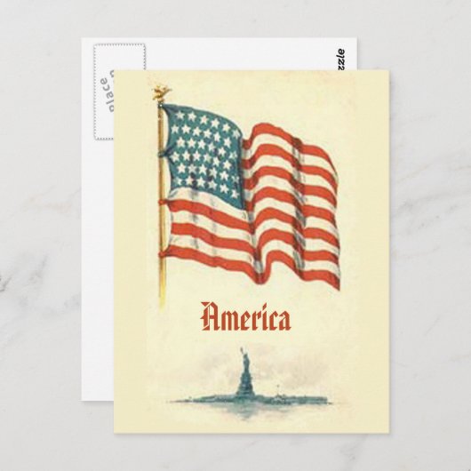 -Amerikaans Briefkaart (Voorkant / Achterkant)