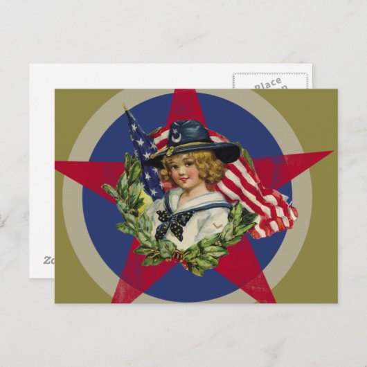 Amerikaans Briefkaart (Voorkant / Achterkant)