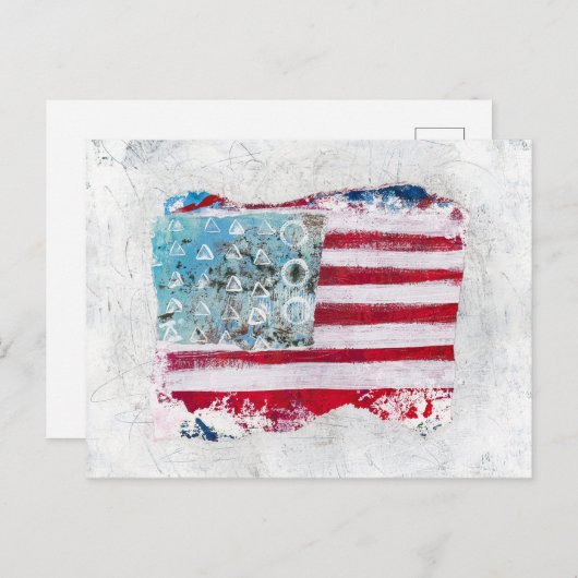 Amerikaans Briefkaart - Abstracte Kunst (Voorkant / Achterkant)