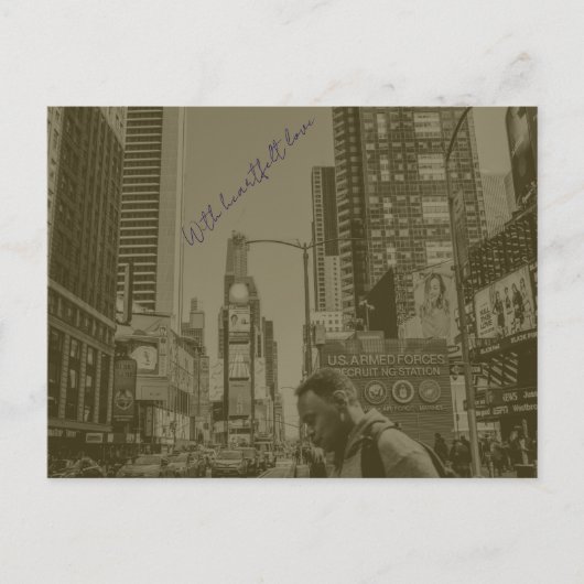 Amerikaans briefkaart in  stijl (Voorkant)