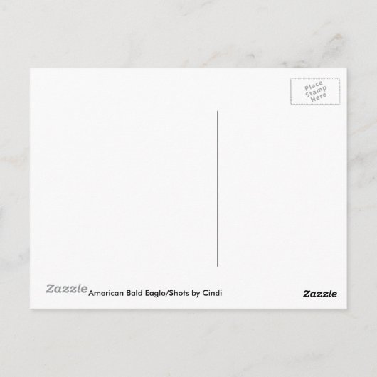 Amerikaans Briefkaart van Bald Eagle VII (Achterkant)