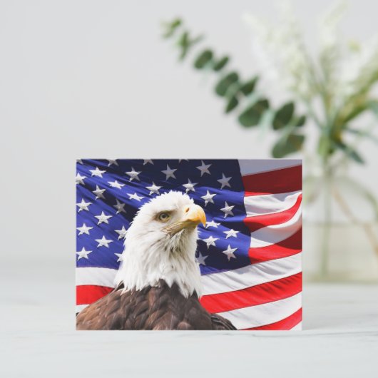 amerikaans briefkaart van onafhankelijkheid (Staand voorkant)