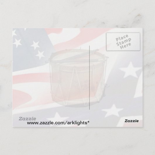 Amerikaans Briefkaart voor de burgeroorlog (Achterkant)