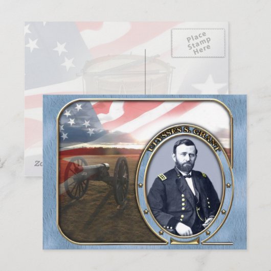 Amerikaans Briefkaart voor de burgeroorlog (Voorkant / Achterkant)