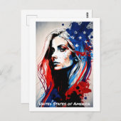 Amerikaans Briefkaart - Wereld aan vrouwen - Colle (Voorkant / Achterkant)