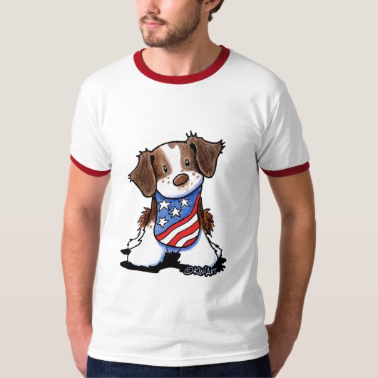 Amerikaans Brittany T-shirt (Voorkant)