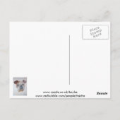 Amerikaans Bulldog Artistic Pet Portret Briefkaart (Achterkant)