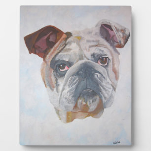 Amerikaans Bulldog Artistic Pet Portret Fotoplaat