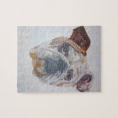 Amerikaans Bulldog Artistic Pet Portret Legpuzzel (Horizontaal)