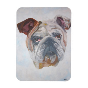 Amerikaans Bulldog Artistic Pet Portret Magneet