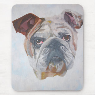 Amerikaans Bulldog Artistic Pet Portret Muismat