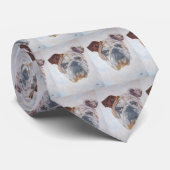 Amerikaans Bulldog Artistic Pet Portret Stropdas (Opgerold)