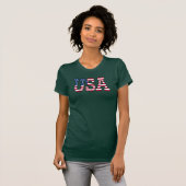 Amerikaans Camo American Flag Camouflage T-shirt (Voorkant volledig)