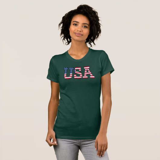 Amerikaans Camo American Flag Camouflage T-shirt (Voorkant volledig)