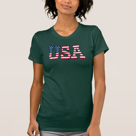 Amerikaans Camo American Flag Camouflage T-shirt (Voorkant)