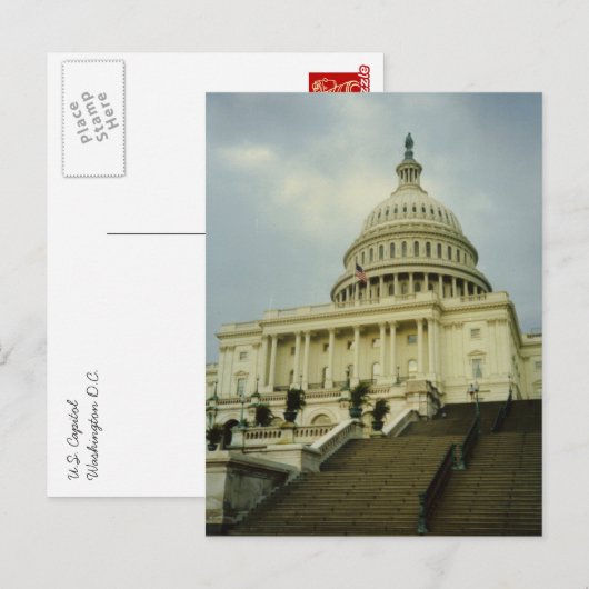 Amerikaans Capitol Briefkaart (Voorkant / Achterkant)
