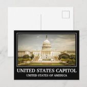  Amerikaans Capitol Briefkaart (Voorkant / Achterkant)