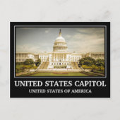  Amerikaans Capitol Briefkaart (Voorkant)