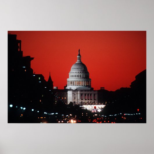 Amerikaans Capitol Poster (Voorkant)