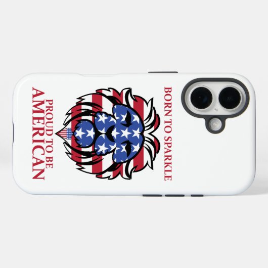 Amerikaans Case-Mate iPhone Case (Achterkant (horizontaal))
