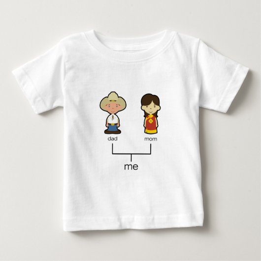 Amerikaans/Chinees Baby T-shirt (Voorkant)