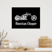 Amerikaans chopper poster (Keuken)