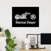 Amerikaans chopper poster (Thuiskantoor)