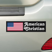 Amerikaans Christelijk Bumpersticker (Op auto)