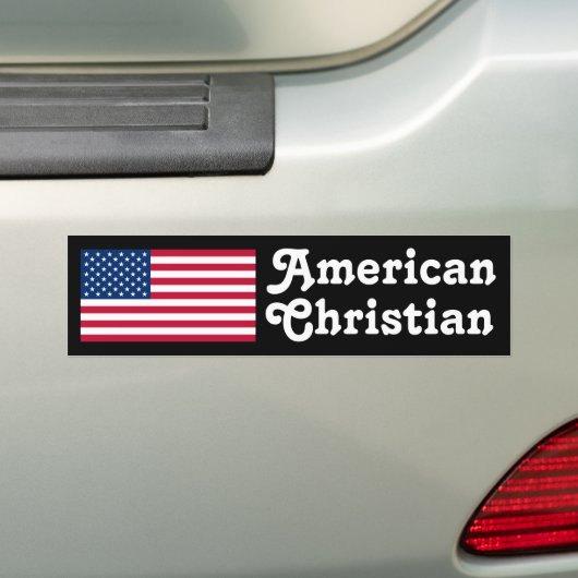 Amerikaans Christelijk Bumpersticker (Op auto)