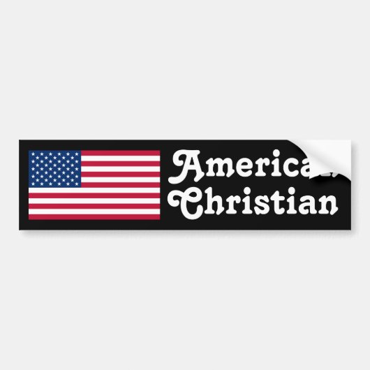 Amerikaans Christelijk Bumpersticker (Voorkant)