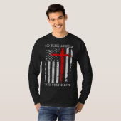 Amerikaans Christelijk God Bless Amerika T-shirt (Voorkant volledig)