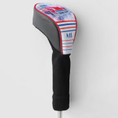 Amerikaans Classic Car Monogrammed Golf Head Hoesj Golfheadcover (Schuin)