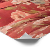 Amerikaans Cocker Spaniel in de Rode Stoel Poster (Hoek)