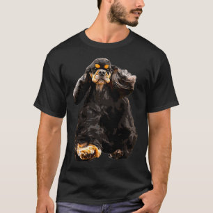 Amerikaans Cocker Spaniel - Verbluffend zwart en T T-shirt