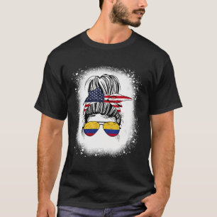 Amerikaans Colombiaans half meisje USA Colombia vl T-shirt