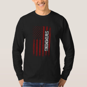 Amerikaans concurrerend zwemzwemzwemteam Swim C T-shirt