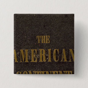 Amerikaans continent Verenigde Staten Vierkante Button 5,1 Cm