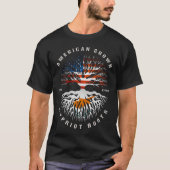 Amerikaans-Cypriotische roodwortelCyprus vlag T-shirt (Voorkant)