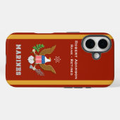 Amerikaans Defensie Embleem - Personaliseer met Na Case-Mate iPhone Case (Achterkant (horizontaal))