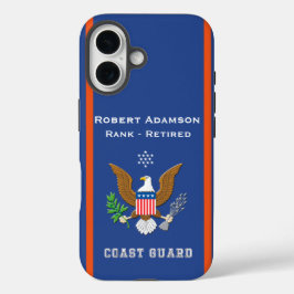 Amerikaans Defensie Embleem - personaliseer met na iPhone 16 Hoesje