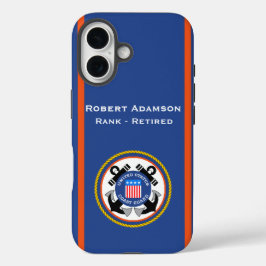 Amerikaans Defensie Embleem - personaliseren iPhone 16 Hoesje