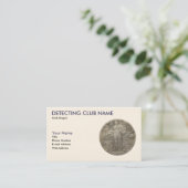 Amerikaans Detectorist Visitekaartje (Staand voorkant)