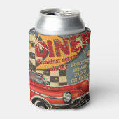  Amerikaans Diner poster: retro stijl Blikjeskoeler (Blikje Voorkant)